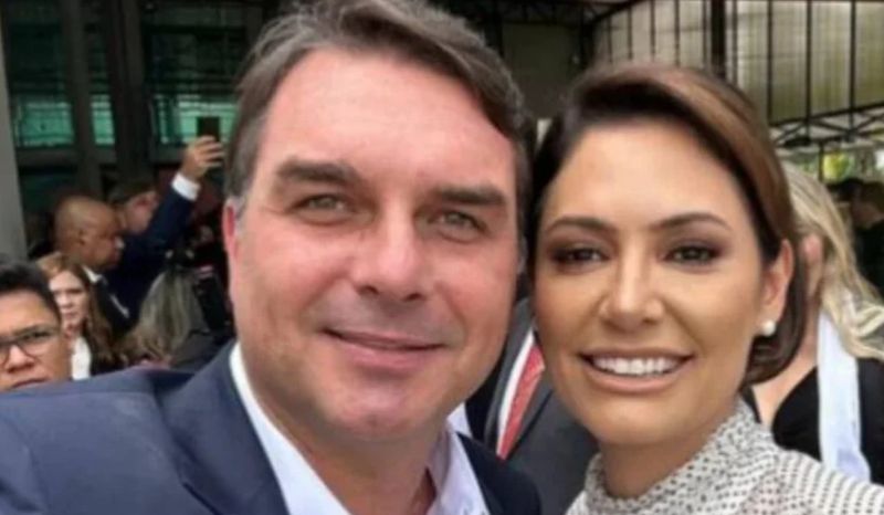 michelle-e-flavio-bolsonaro-se